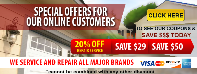 Garage door service coupons